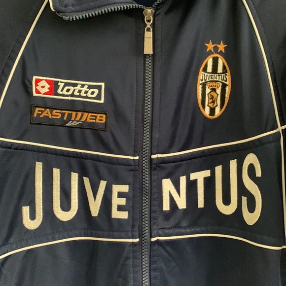 VINTAGE JACKET FC JUVENTUS LOTTO SOCCER CHAMPIONS LEAGUE TRACK - Picture 3 of 9